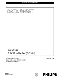datasheet for 74LVT126D by Philips Semiconductors