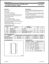 datasheet for 74LVT2241DB by Philips Semiconductors