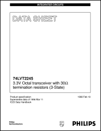 datasheet for 74LVT2245D by Philips Semiconductors