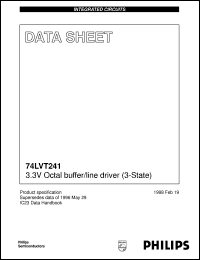 datasheet for 74LVT241D by Philips Semiconductors