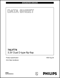 datasheet for 74LVT74D by Philips Semiconductors