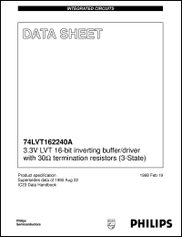 datasheet for 74LVT162240ADGG by Philips Semiconductors