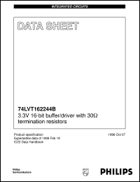 datasheet for 74LVT162244BDGG by Philips Semiconductors