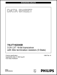 datasheet for 74LVT162245BDGG by Philips Semiconductors