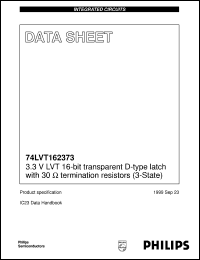 datasheet for 74LVT162373 by Philips Semiconductors