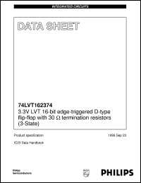 datasheet for 74LVT162374 by Philips Semiconductors
