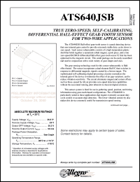 datasheet for ATS640JCB by Allegro MicroSystems, Inc.