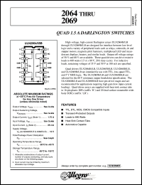 datasheet for ULN2064B by Allegro MicroSystems, Inc.
