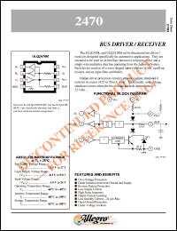 datasheet for ULQ2470L by Allegro MicroSystems, Inc.