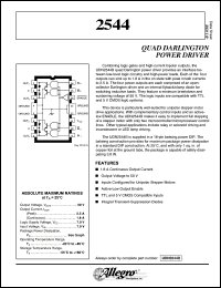 datasheet for UDN2544B by Allegro MicroSystems, Inc.