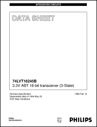 datasheet for 74LVT16245B-1DGG by Philips Semiconductors