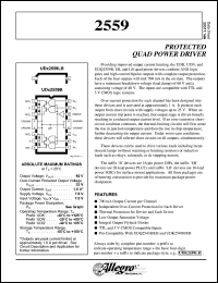 datasheet for UDQ2559B by Allegro MicroSystems, Inc.