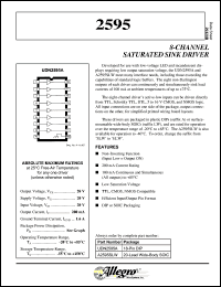 datasheet for A2595ELW by Allegro MicroSystems, Inc.