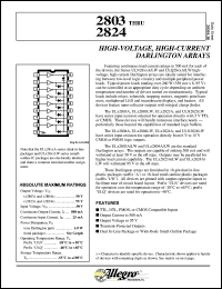 datasheet for ULQ2803LW by Allegro MicroSystems, Inc.