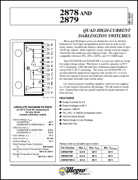 datasheet for UDN2878W by Allegro MicroSystems, Inc.