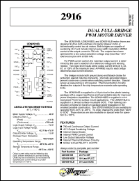 datasheet for UDN2916B by Allegro MicroSystems, Inc.