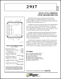 datasheet for UDN2917EB by Allegro MicroSystems, Inc.