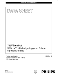 datasheet for 74LVT16374ADGG by Philips Semiconductors
