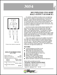datasheet for A3054KU-01 by Allegro MicroSystems, Inc.