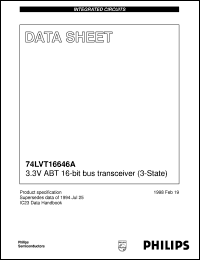 datasheet for 74LVT16646ADGG by Philips Semiconductors