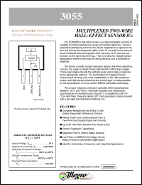 datasheet for UGN3055U by Allegro MicroSystems, Inc.