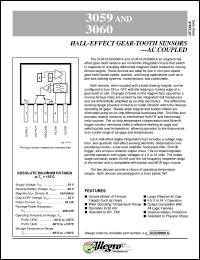 datasheet for UGN3059KA by Allegro MicroSystems, Inc.