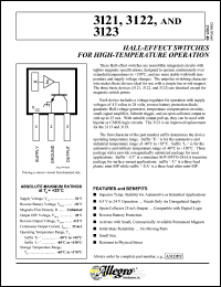 datasheet for A3121ELT by Allegro MicroSystems, Inc.