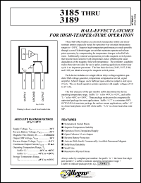 datasheet for A3185EU by Allegro MicroSystems, Inc.