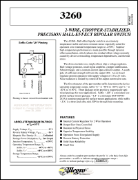 datasheet for A3260LUA-TL by Allegro MicroSystems, Inc.