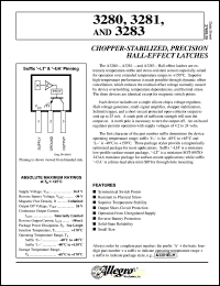 datasheet for A3281ELH by Allegro MicroSystems, Inc.