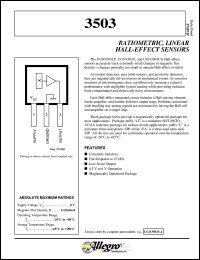 datasheet for UGN3503LT by Allegro MicroSystems, Inc.