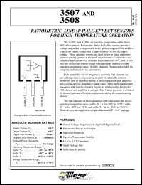 datasheet for A3507SUA by Allegro MicroSystems, Inc.