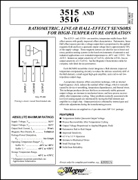datasheet for A3516EUA-TL by Allegro MicroSystems, Inc.