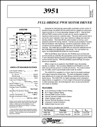 datasheet for A3951SW by Allegro MicroSystems, Inc.