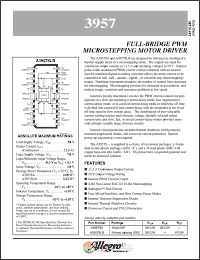 datasheet for A3957SA by Allegro MicroSystems, Inc.
