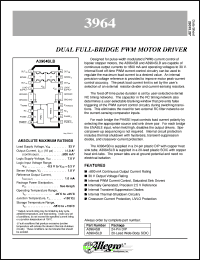 datasheet for A3964SB by Allegro MicroSystems, Inc.