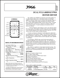 datasheet for A3966SA by Allegro MicroSystems, Inc.