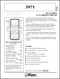 datasheet for A3971SLB by Allegro MicroSystems, Inc.