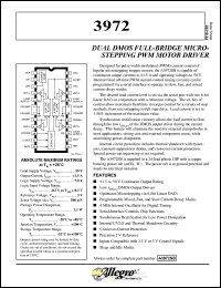 datasheet for A3972SB by Allegro MicroSystems, Inc.