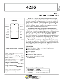 datasheet for A4255CA by Allegro MicroSystems, Inc.