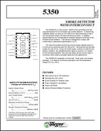 datasheet for A5350CA by Allegro MicroSystems, Inc.