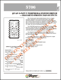 datasheet for UDQ5706A by Allegro MicroSystems, Inc.