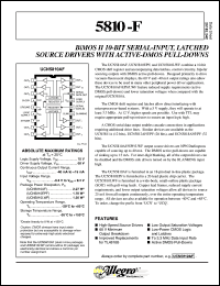 datasheet for UCN5810AF by Allegro MicroSystems, Inc.
