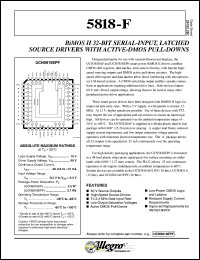 datasheet for UCN5818AF by Allegro MicroSystems, Inc.