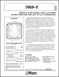 datasheet for UCQ5818AF by Allegro MicroSystems, Inc.