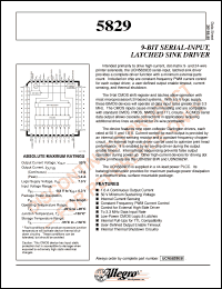 datasheet for UCN5829EB by Allegro MicroSystems, Inc.