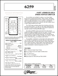 datasheet for A6259KA by Allegro MicroSystems, Inc.