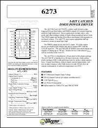 datasheet for A6273KLW by Allegro MicroSystems, Inc.
