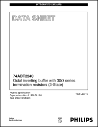 datasheet for 74ABT2240D by Philips Semiconductors