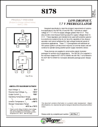 datasheet for A8178LLR by Allegro MicroSystems, Inc.